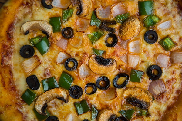 Veg Farmhouse Pizza Food Photography