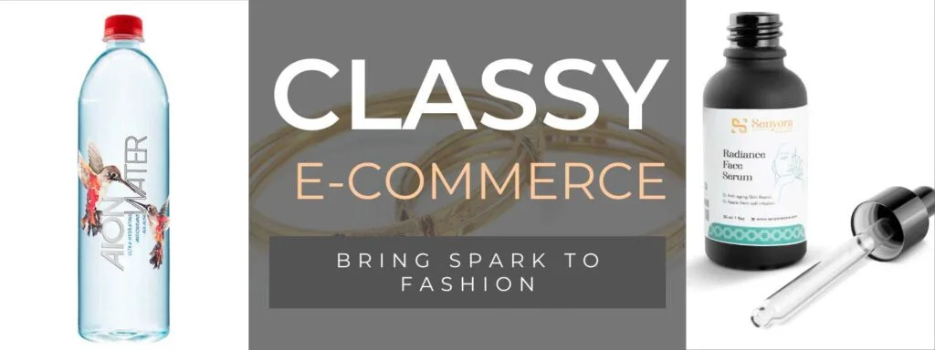 Classy e-commerce product photography with multiple product shots